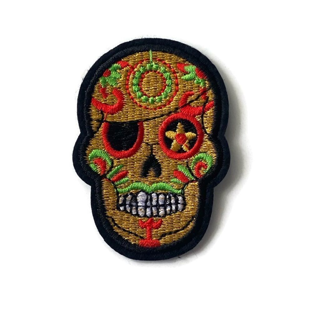 Calavera Small Embroidered Patch